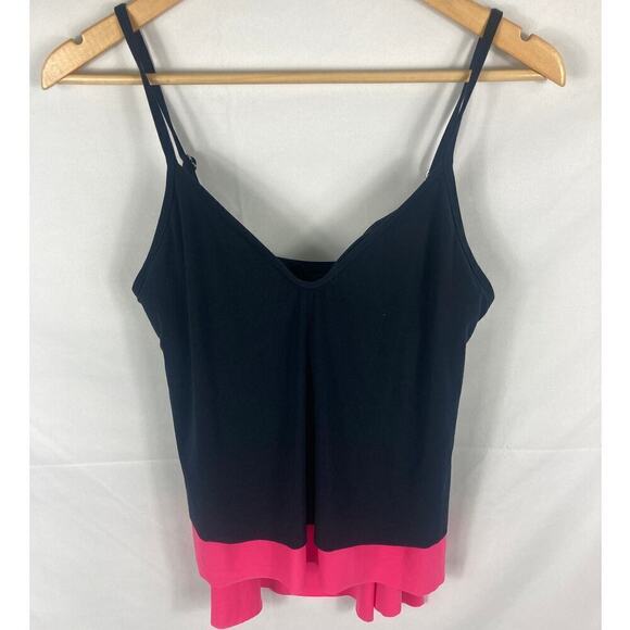 Magicsuit Black Pink Jolene Tankini Swim Top Size 8 - Picture 2 of 6